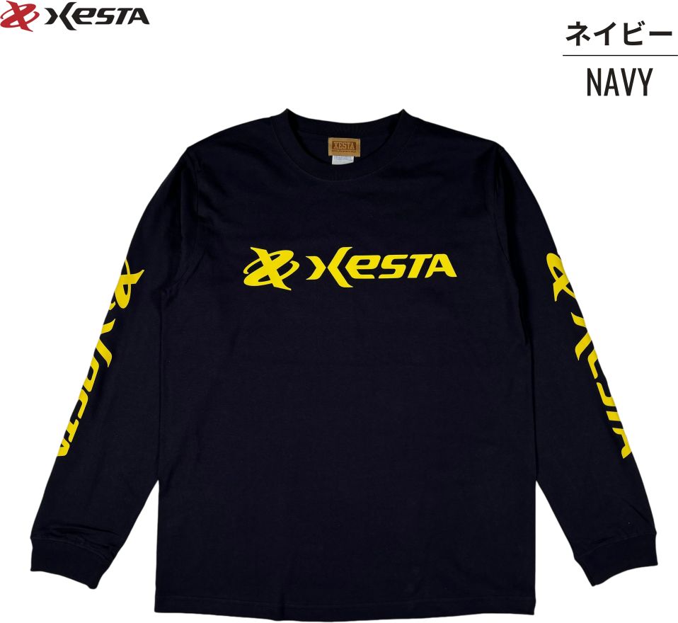 Xesta Long Sleeve T-Shirt Original Logo Navy Blue
