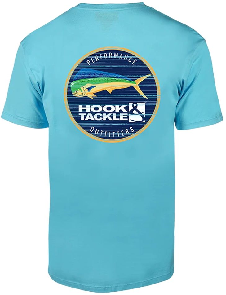 Hook & Tackle Mens El Dorado Fishing L/S Shirt - Pacific Blue