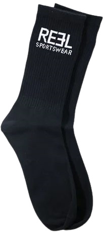 Reel Sportswear Classic Crew Sock Black