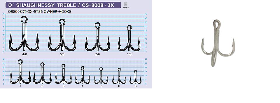 COH OS8008 3x Treble Hook