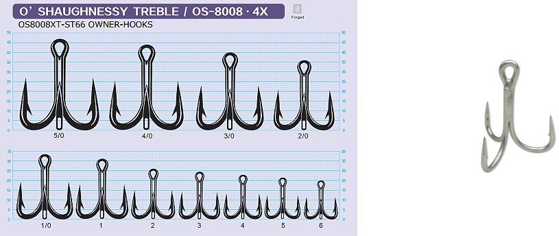 COH OS8008 4x Treble Hook